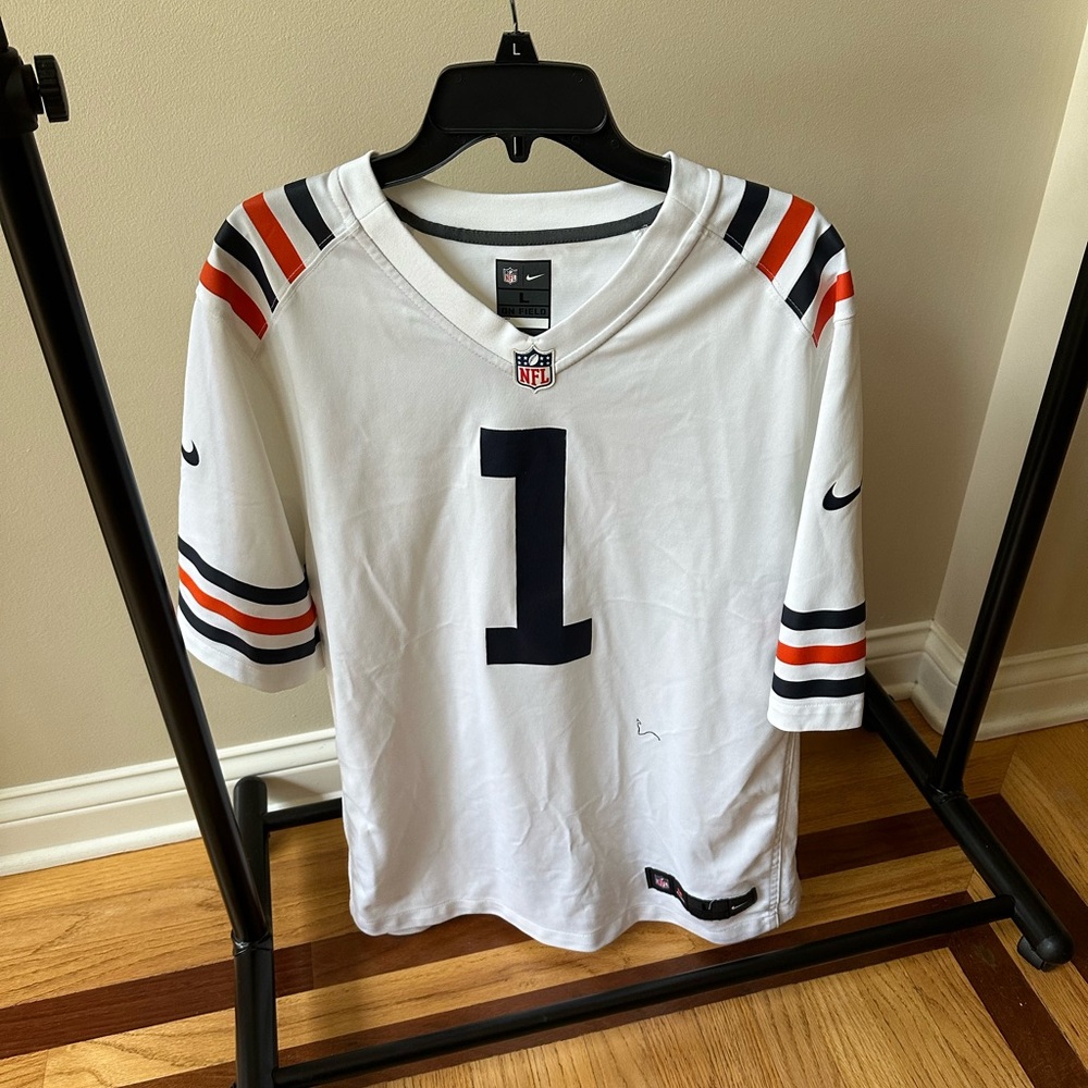 NFL Nike On Field Justin Fields Chicago Bears Jersey